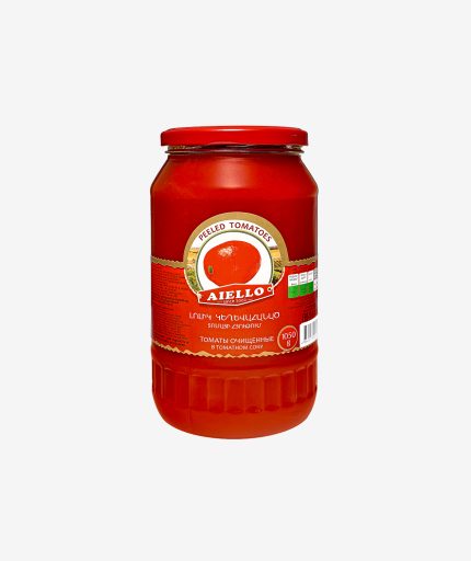 Peeled Tomatoes In Own Juice, Glass Jar, 1050g