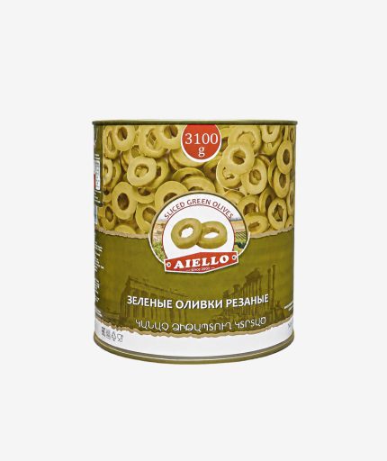 Sliced Green Olives, Can, 3100g
